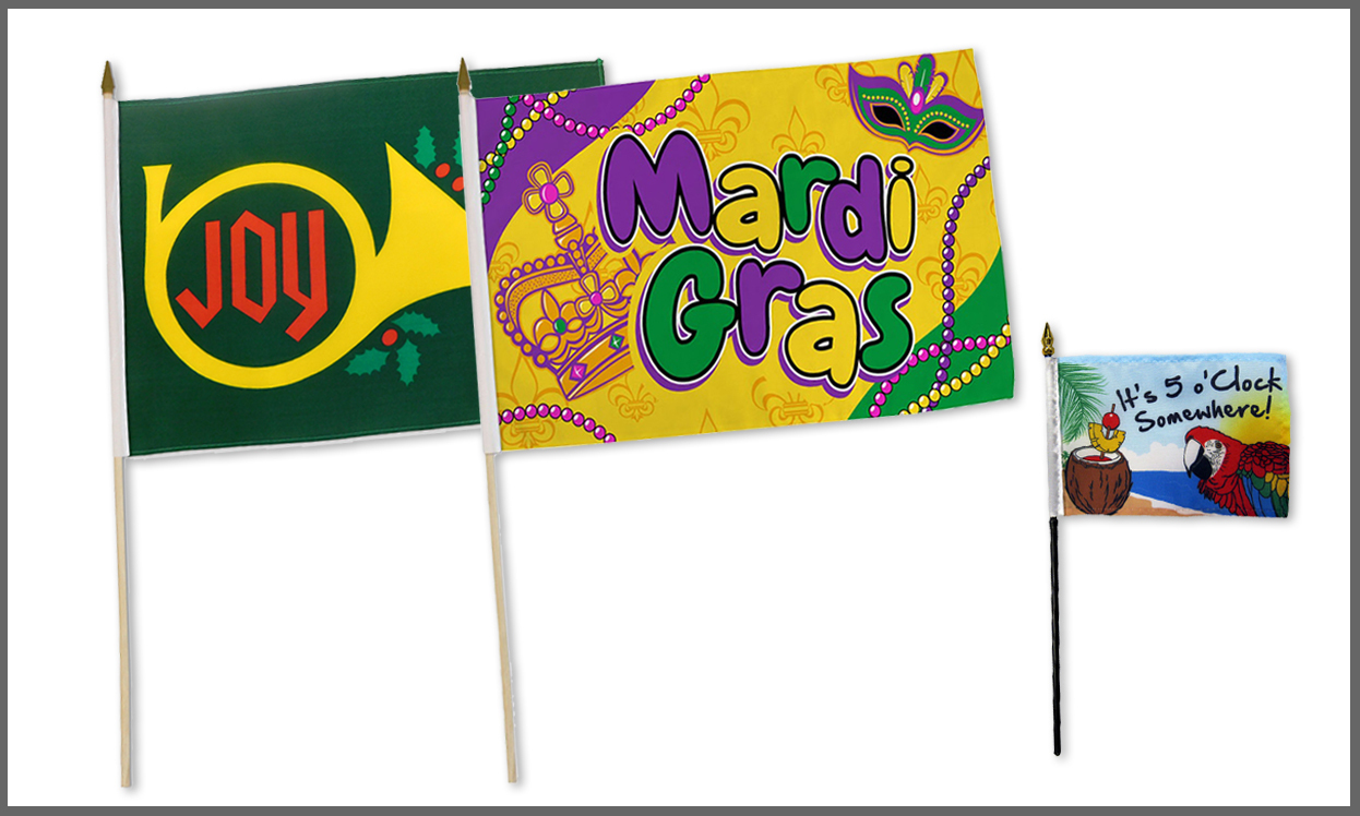 Holiday Stick Flags