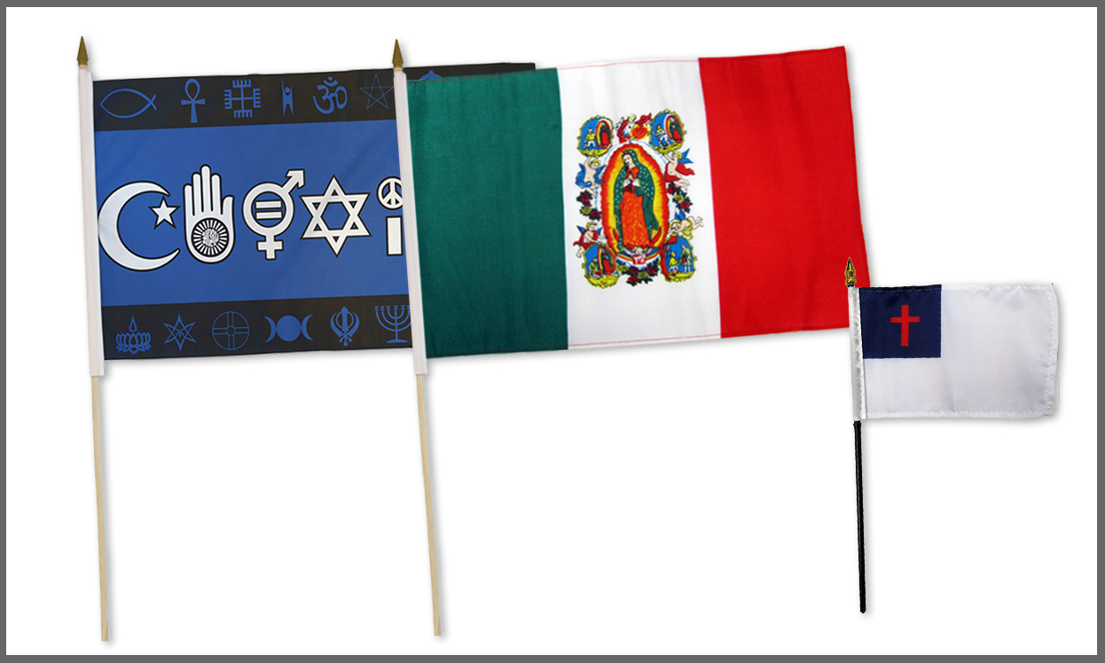 Religious Stick Flags