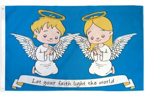 Angels in Faith Flag 3x5ft Poly