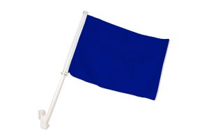 Royal Blue Solid Color Double-Sided Car Flag