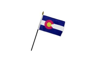 Colorado 4x6in Stick Flag