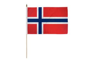 Norway 12x18in Stick Flag