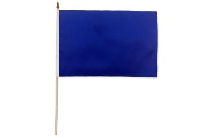 Royal Blue Solid Color 12x18in Stick Flag