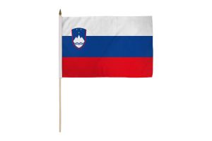 Slovenia 12x18in Stick Flag