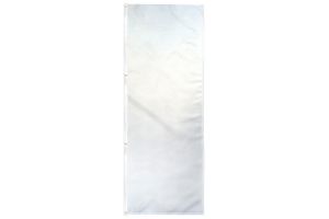 White Solid Color 3x8ft DuraFlag Banner