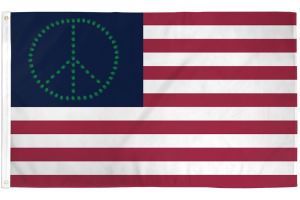Peace USA (Leaf) Flag 3x5ft Poly