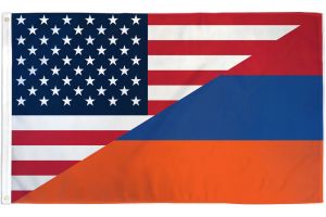 USA/Armenia Combination Flag 3x5ft Poly