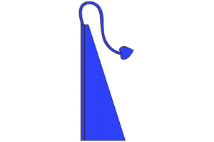 Cobalt Blue Solid Color Wind Dancer Flag