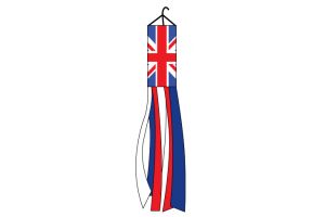 United Kingdom Super Shiny Poly 5ft Windsock