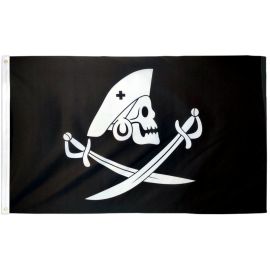 Edward England Pirate Printed Polyester Flag 3ft by 5ft