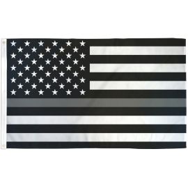 Thin Gray Line USA  Printed Polyester Flag 3ft by 5ft