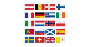(2x3ft) Set of 20 European Flags