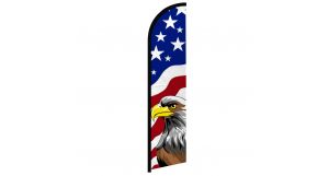 USA Eagle Windless Banner Flag