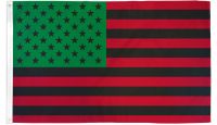 AFRO American USA Printed Polyester Flag 3ft by 5ft