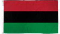 AFRO American Printed Polyester Flag 2ft by 3ft