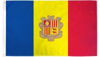 Andorra  Printed Polyester Flag 3ft by 5ft