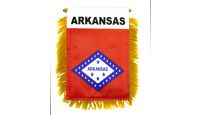 Arkansas Rearview Mirror Mini Banner 4in by 6in