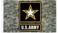 US Army Star Camo  Printed Polyester Flag 3ft by 5ft