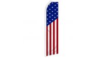 USA Classic Superknit Polyester Swooper Flag Size 11.5ft by 2.5ft