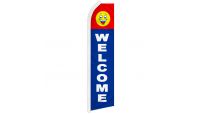 Welcome (Happy Face) Super Flag