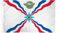 Assyrian  Printed Polyester Flag 3ft by 5ft