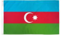 Azerbaijan Printed Polyester Flag 2ft by 3ft