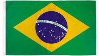 Brazil  Printed Polyester Flag 3ft by 5ft