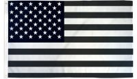 Black & White USA Printed Polyester Flag 2ft by 3ft