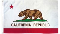 California  Printed Polyester Flag 3ft by 5ft