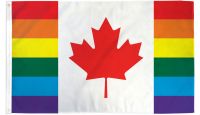 Canada Rainbow Printed Polyester Flag 3ft by 5ft