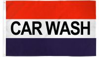 Car Wash RWB Printed Polyester Flag 3ft by 5ft