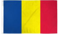 Chad Printed Polyester Flag 2ft by 3ft