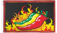 Chilies Printed Polyester Flag 3ft by 5ft
