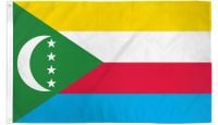 Comoros Printed Polyester Flag 2ft by 3ft