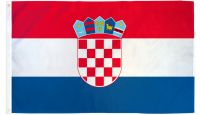 Croatia  Printed Polyester Flag 3ft by 5ft