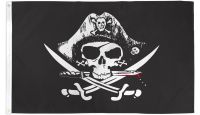 Deadman Chest Tricorner Pirate Printed Polyester Flag Size 4ft by 6ft