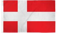Denmark Printed Polyester Flag 2ft by 3ft