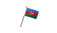 Azerbaijan 4x6in Stick Flag
