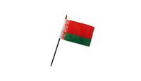 Belarus 4x6in Stick Flag