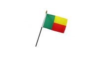 Benin 4x6in Stick Flag