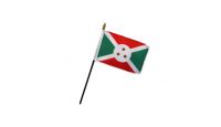 Burundi 4x6in Stick Flag