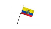 Ecuador 4x6in Stick Flag