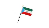 Equatorial Guinea 4x6in Stick Flag