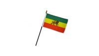 Ethiopia (Lion) 4x6in Stick Flag