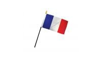 France 4x6in Stick Flag