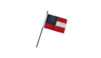 Georgia (State) 4x6in Stick Flag