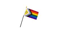 Inclusive Pride 4x6in Stick Flag