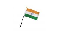 India 4x6in Stick Flag