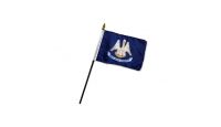 Louisiana 4x6in Stick Flag