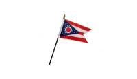 Ohio 4x6in Stick Flag